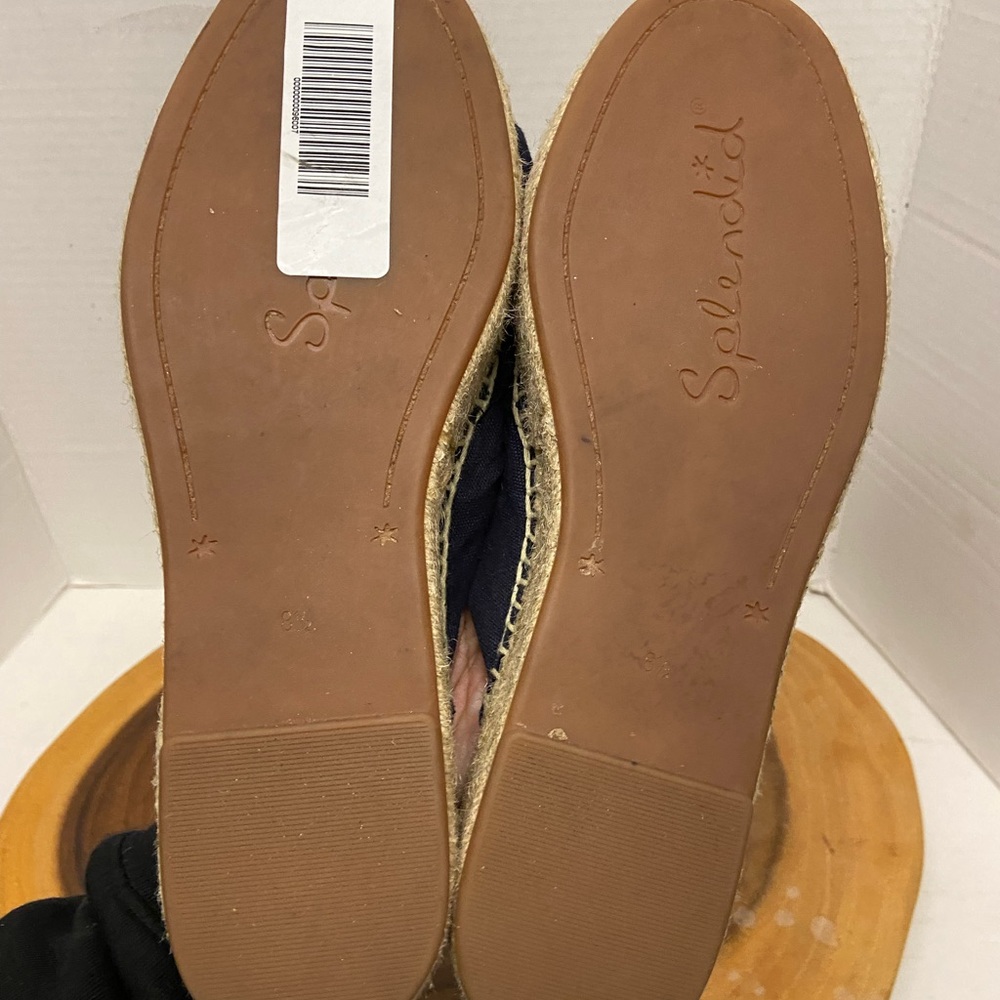 Splendid Burlap Platform Espadrille Slides Sandals - image 7